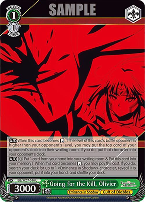 Going for the Kill Olivier EIS/SX07-010 The Eminence in Shadow Card