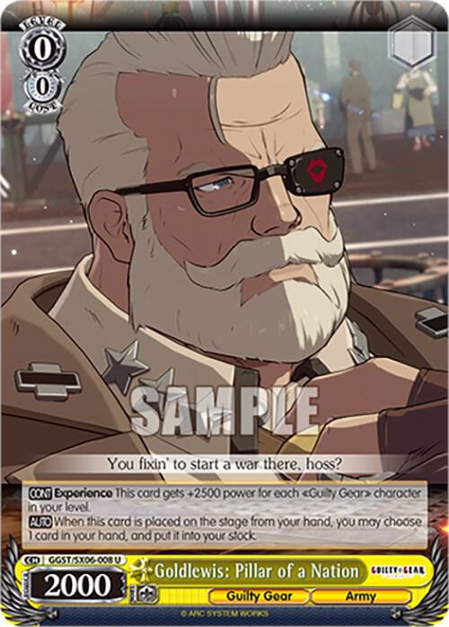 Goldlewis Pillar of a Nation GGST/SX06-008 U Guilty Gear -Strive- Card