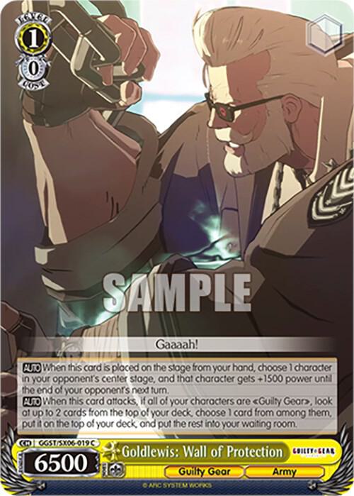 Goldlewis Wall of Protection GGST/SX06-019 C Guilty Gear -Strive- Card
