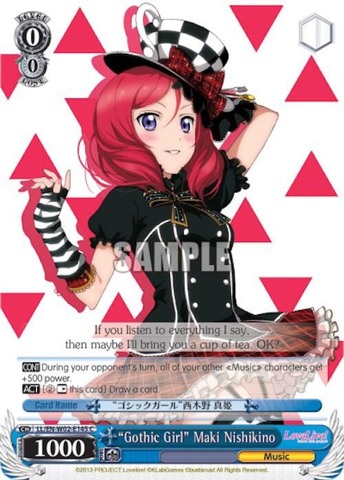 Gothic Girl Maki Nishikino LL/EN-W02-E145 C Love Live! DX Vol.2 Card