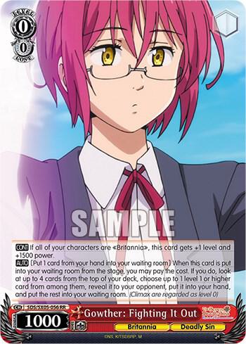 Gowther Fighting It Out SDS/SX05-056 RR The Seven Deadly Sins: Revival of The Commandments Card