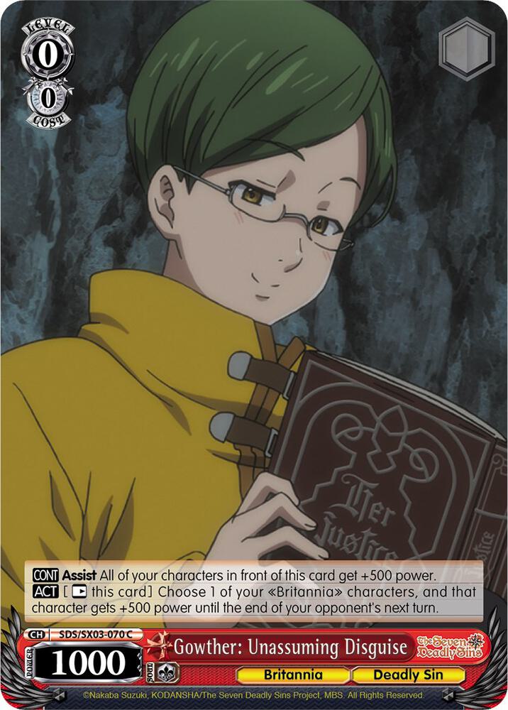 Gowther Unassuming Disguise SDS/SX03-070 C The Seven Deadly Sins Card