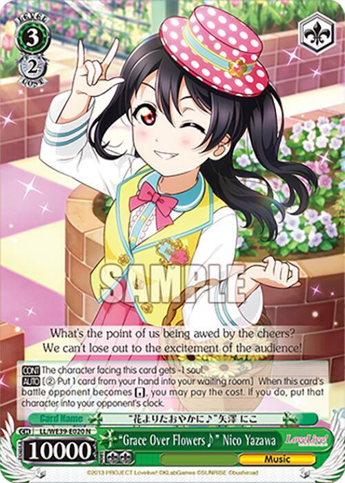 Grace Over Flowers Nico Yazawa LL/WE39-E020 N Love Live! School Idol Festival Series 10th Anniversary Premium Booster Card