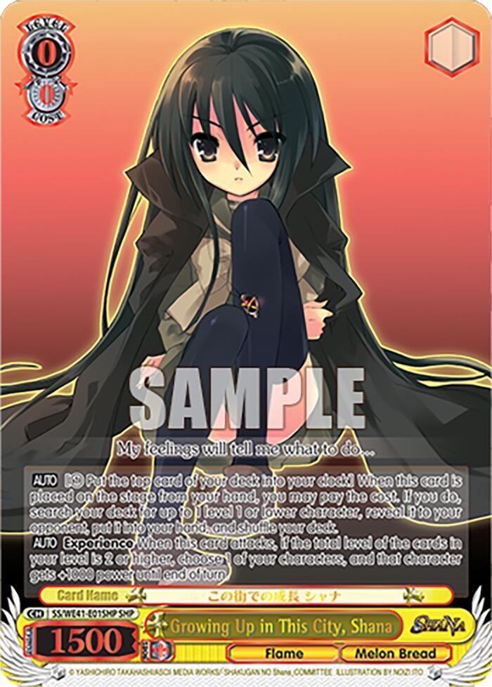 Growing Up in This City Shana SHP SS/WE41-E01SHP SHP Shakugan no Shana Premium Booster Card