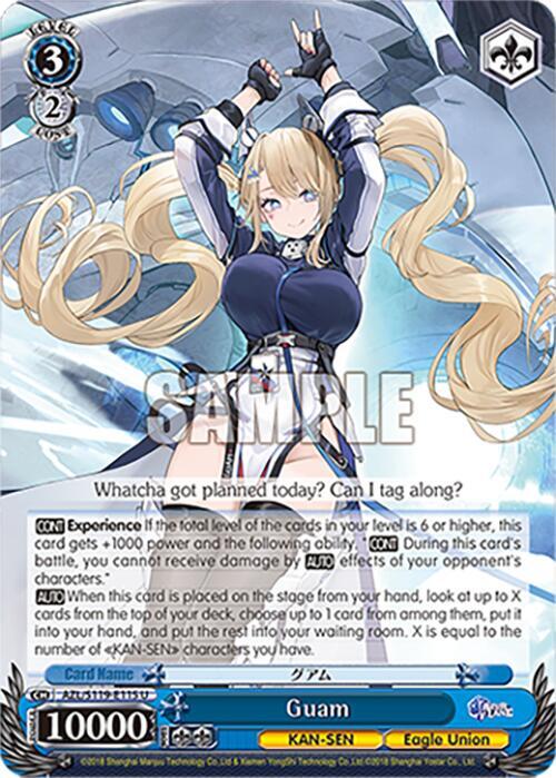 Guam AZL/S119-E115 U Azur Lane Vol. 2 Card