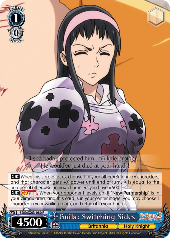 Guila Switching Sides SDS/SX03-080 R The Seven Deadly Sins Card