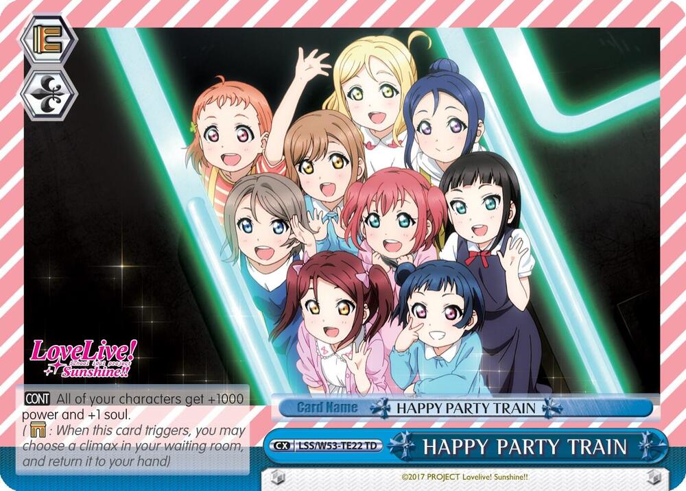 HAPPY PARTY TRAIN LSS/W53-TE22 TD Love Live! Sunshine!! Extra Booster Card