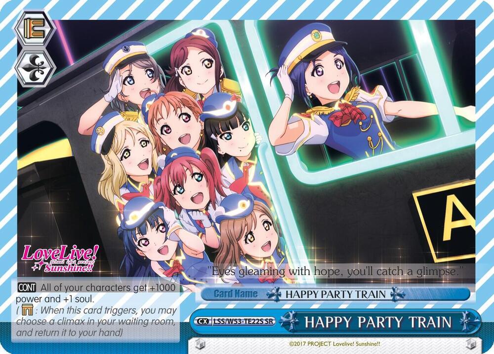 HAPPY PARTY TRAIN SR LSS/W53-TE22S SR Love Live! Sunshine!! Extra Booster Card