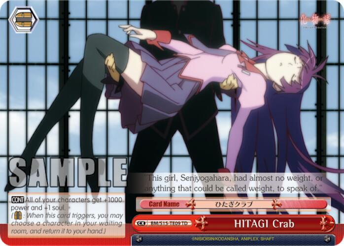 HITAGI Crab TD BM/S15-TE09 TD BAKEMONOGATARI Card