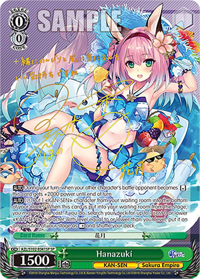Hanazuki SP Gold Signature AZL/S102-E041SP SP Azur Lane Card