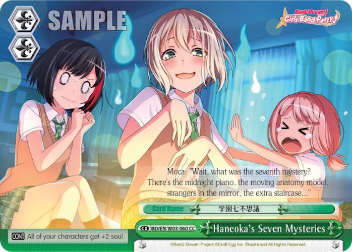 Haneokas Seven Mysteries BD/EN-W03-060 CC BanG Dream! Girls Band Party! MULTI LIVE Card