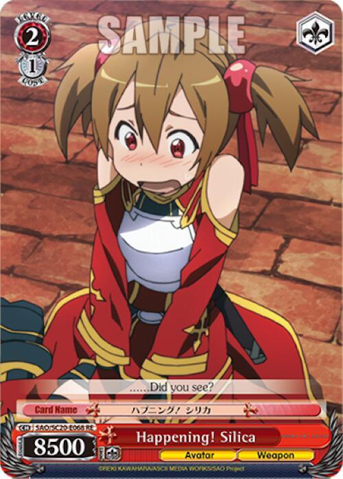 Happening Silica SAO/S20-E068 RE Sword Art Online Chronicle Set Card