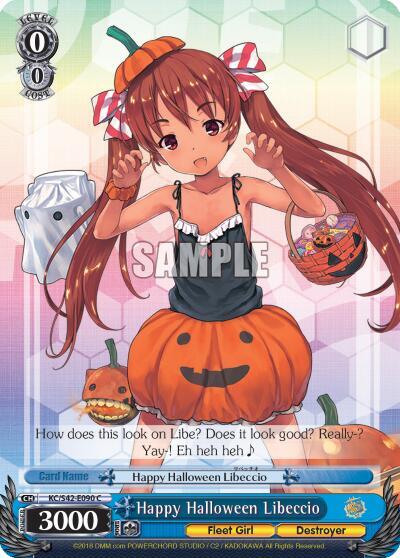 Happy Halloween Libeccio KC/S42-E090 C KanColle: Arrival! Reinforcement Fleets from Europe! Card