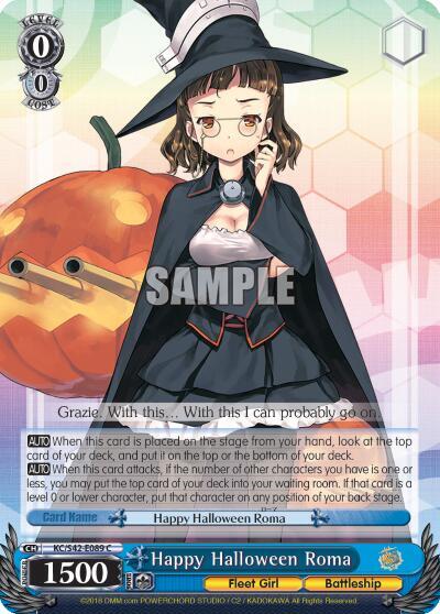Happy Halloween Roma KC/S42-E089 C KanColle: Arrival! Reinforcement Fleets from Europe! Card