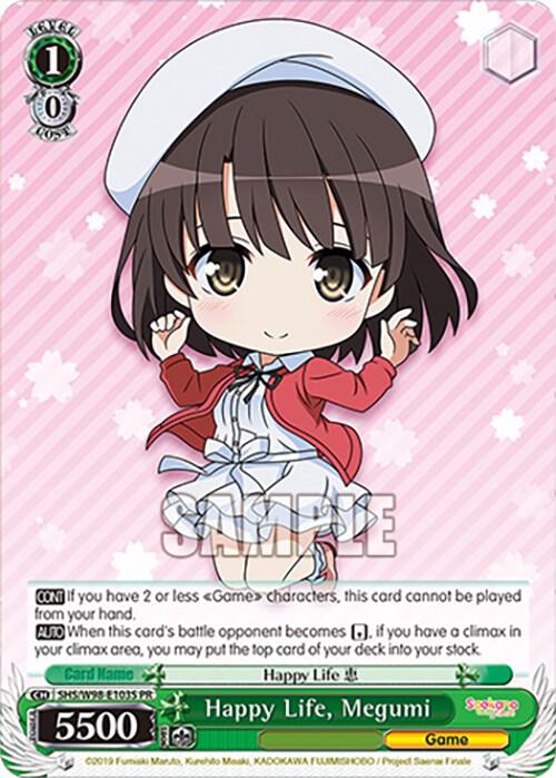 Happy Life Megumi Foil SHS/W98-E103S PR Saekano the Movie: Finale Card