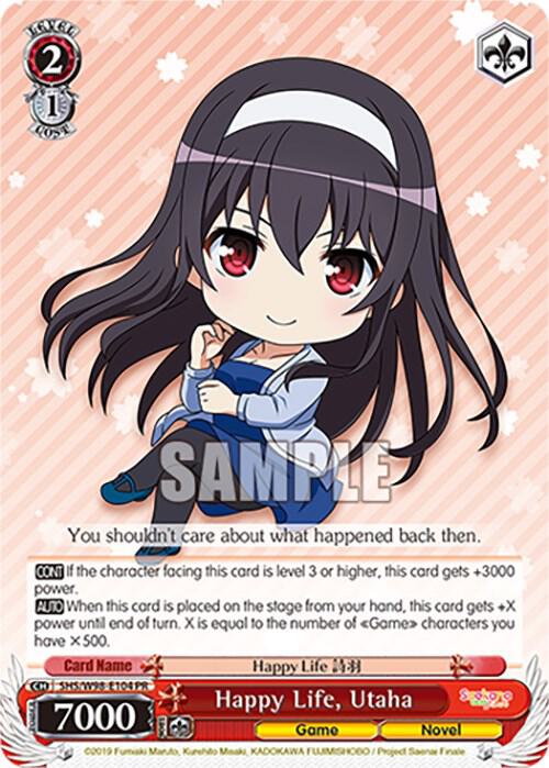 Happy Life Utaha SHS/W98-E104 PR Saekano the Movie: Finale Card