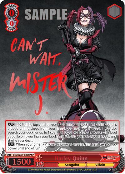 Harley Quinn SP BNJ/SX01-036SP SP Batman Ninja Card