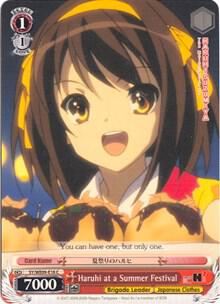 Haruhi at a Summer Festival SY/WE09-E18 The Melancholy of Haruhi Suzumiya Extra Booster Card