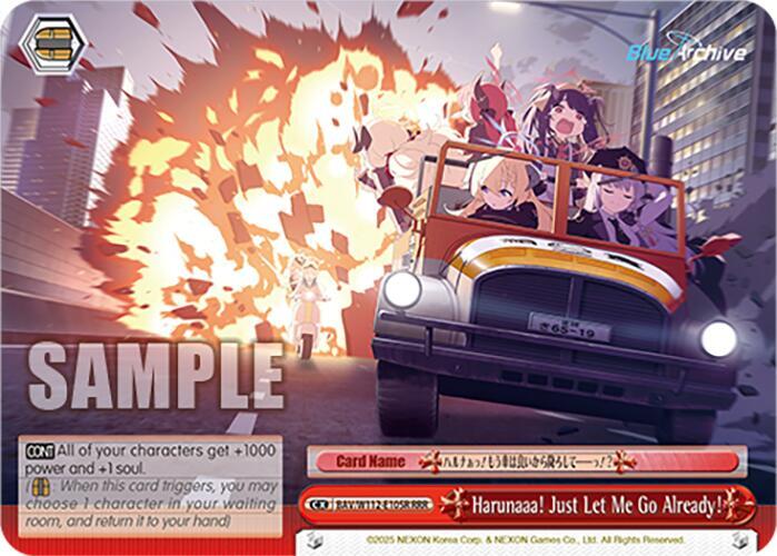 Harunaaa Just Let Me Go Already RRR BAV/W112-E105R RRR Blue Archive Card