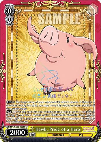 Hawk Pride of a Hero SP SDS/SX05-002SP SP The Seven Deadly Sins: Revival of The Commandments Card