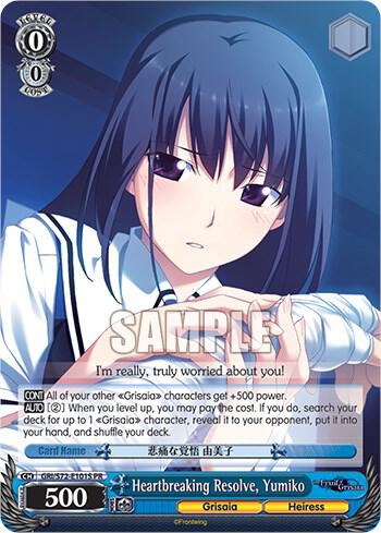 Heartbreaking Resolve Yumiko Foil GRI/S72-E101S PR The Fruit of Grisaia Card