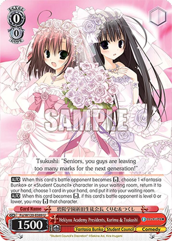 Hekiyou Academy Presidents Kurimu Tsukushi Fsi/W120-E089 U Fujimi Fantasia Bunko Vol.2 Card