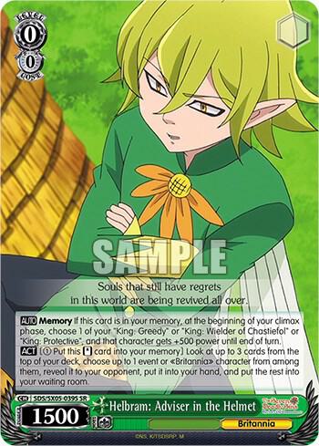 Helbram Adviser in the Helmet SR SDS/SX05-039S SR The Seven Deadly Sins: Revival of The Commandments Card