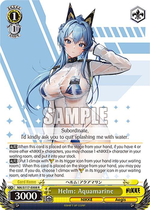 Helm Aquamarine NIK/S117-E008 R GODDESS OF VICTORY: NIKKE Card