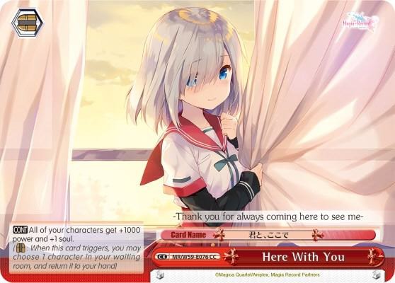 Here With You MR/W59-E076 CC Magia Record: Puella Magi Madoka Magica [Side Story] (Mobile) Card