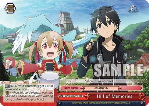 Hill of Memories RRR SAO/S100-E073R RRR Sword Art Online Animation 10th Anniversary Card
