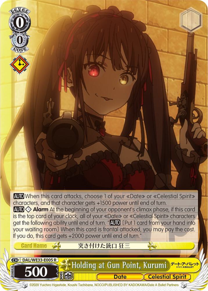 Holding at Gun Point Kurumi DAL/WE33-E005 R Date A Bullet Card