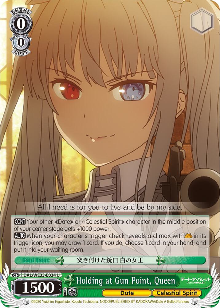 Holding at Gun Point Queen DAL/WE33-E034 U Date A Bullet Card