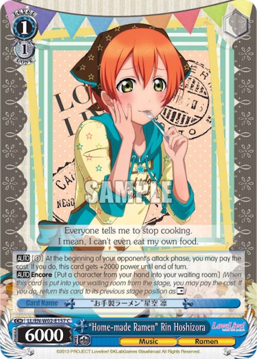 Home made Ramen Rin Hoshizora LL/EN-W02-E157 C Love Live! DX Vol.2 Card