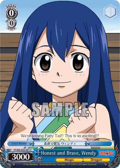 Honest and Brave Wendy FT/EN-S02-091 C Fairy Tail ver.E Card