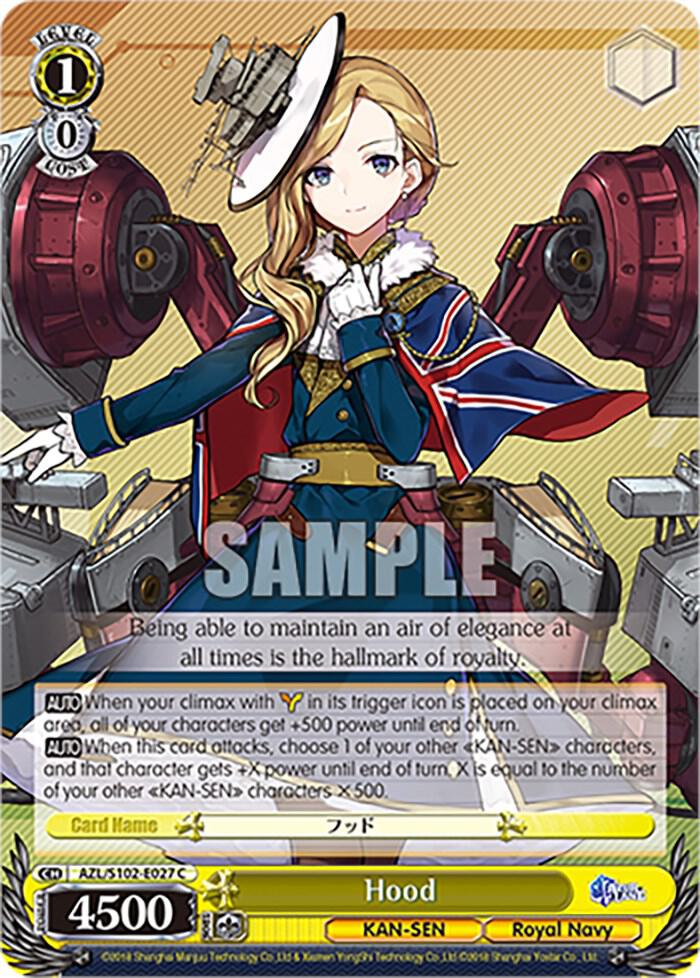 Hood AZL/S102-E027 C Azur Lane Card