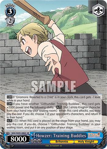 Howzer Training Buddies SR SDS/SX05-086S SR The Seven Deadly Sins: Revival of The Commandments Card
