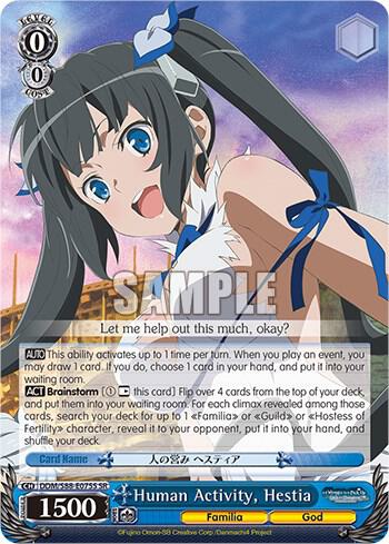Human Activity Hestia SR DDM/S88-E075S SR Is it Wrong to Try to Pick Up Girls in a Dungeon? Card