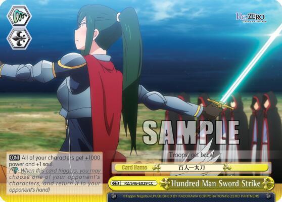 Hundred Man Sword Strike RZ/S46-E029 CC Re:ZERO Card