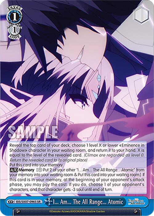 I Am The All Range Atomic SR EIS/SX07-096S The Eminence in Shadow Card
