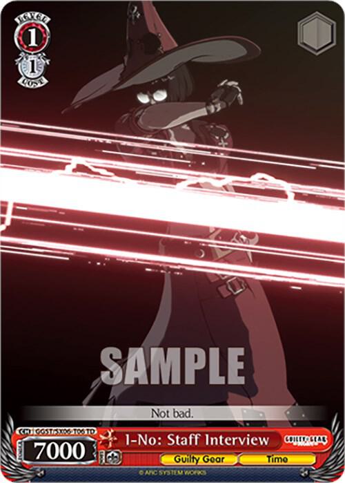 I No Staff Interview GGST/SX06-T06 TD Guilty Gear -Strive- Card