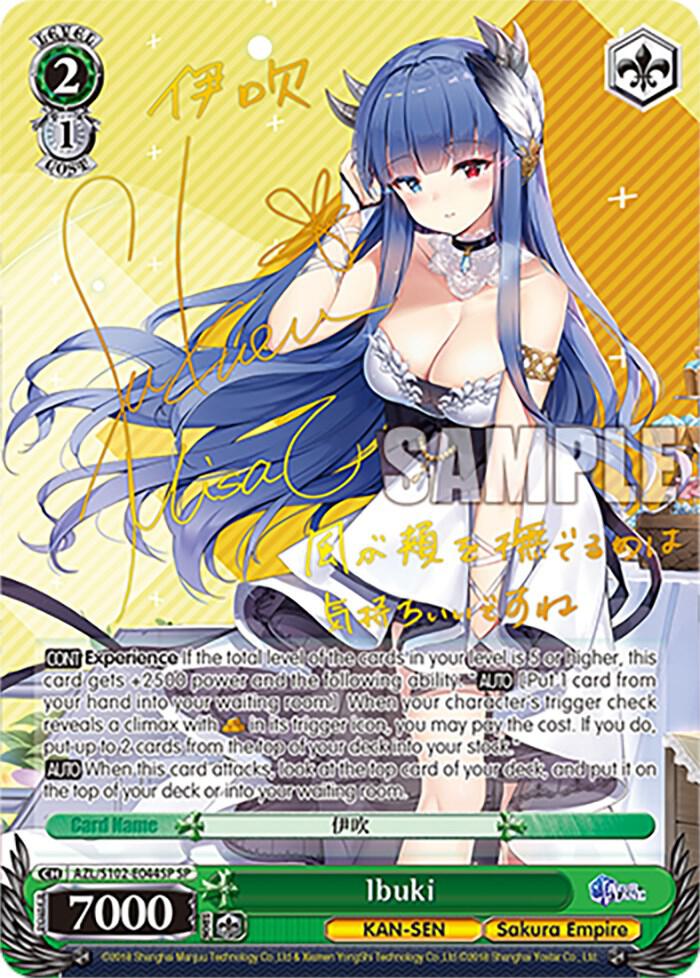 Ibuki SP Gold Signature AZL/S102-E044SP SP Azur Lane Card