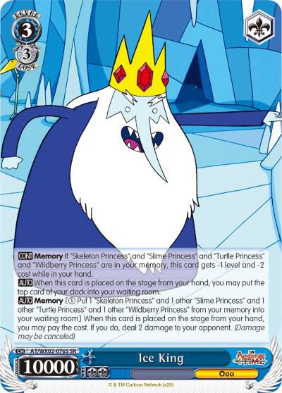 Ice King SR AT/WX02-076S SR Adventure Time Card