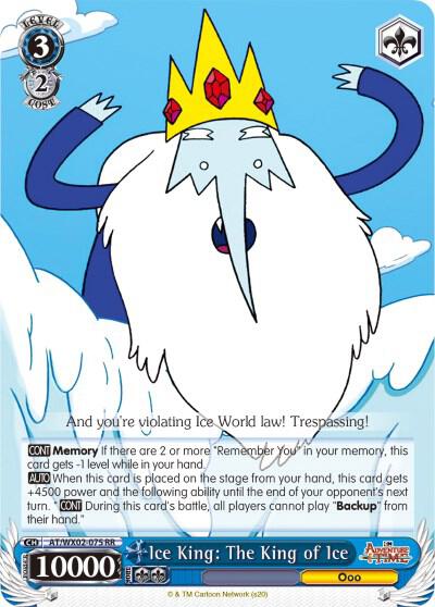 Ice King The King of Ice AT/WX02-075 RR Adventure Time Card