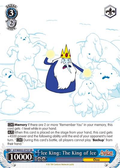 Ice King The King of Ice SR AT/WX02-075S SR Adventure Time Card