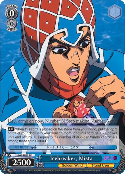 Icebreaker Mista JJ/S66-TE13 TD JoJo's Bizarre Adventure: Golden Wind Card