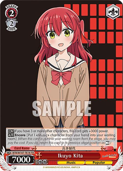 Ikuyo Kita BTR/W107-TE18 TD BOCCHI THE ROCK! Card