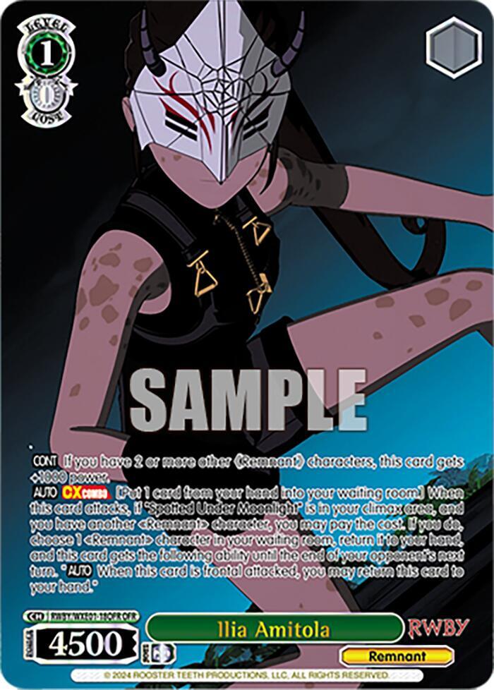 Ilia Amitola OFR RWBY/WXE01-18OFR OFR RWBY Premium Booster Card