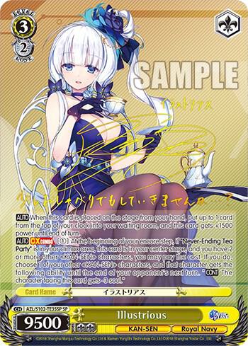 Illustrious SP Gold Signature AZL/S102-TE35SP SP Azur Lane Card