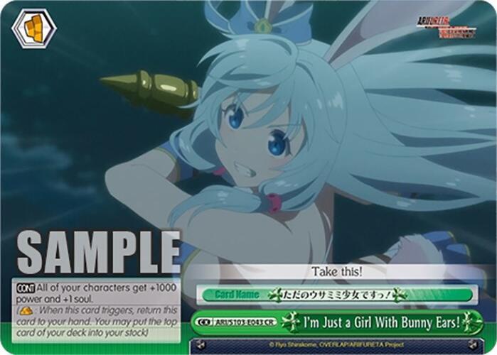 Im Just a Girl with Bunny Ears ARI/S103-E043 CR Arifureta: From Commonplace to World's Strongest Card