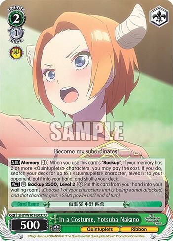 In a Costume Yotsuba Nakano 5HY/W101-E033 U The Quintessential Quintuplets Movie Card